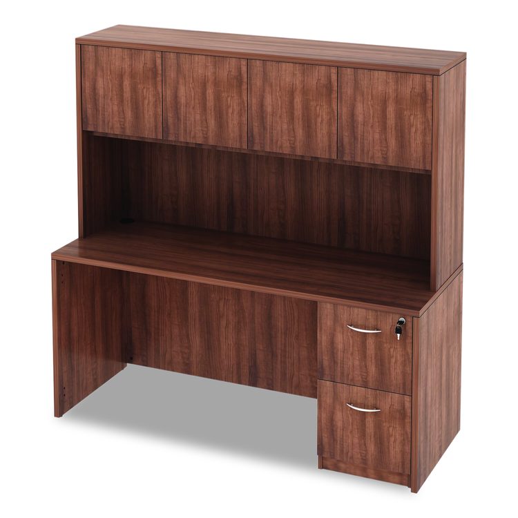 Alera Valencia Series Credenza Shell, 65w x 23.63d x 29.5h, Modern Walnut