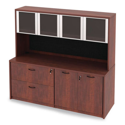 Alera Valencia Series Credenza Shell, 70.88w x 23.63d x 29.5h, Medium Cherry
