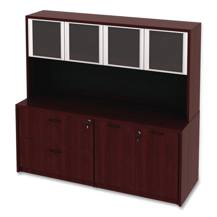Alera Valencia Series Credenza Shell, 70.88w x 23.63d x 29.5h, Mahogany