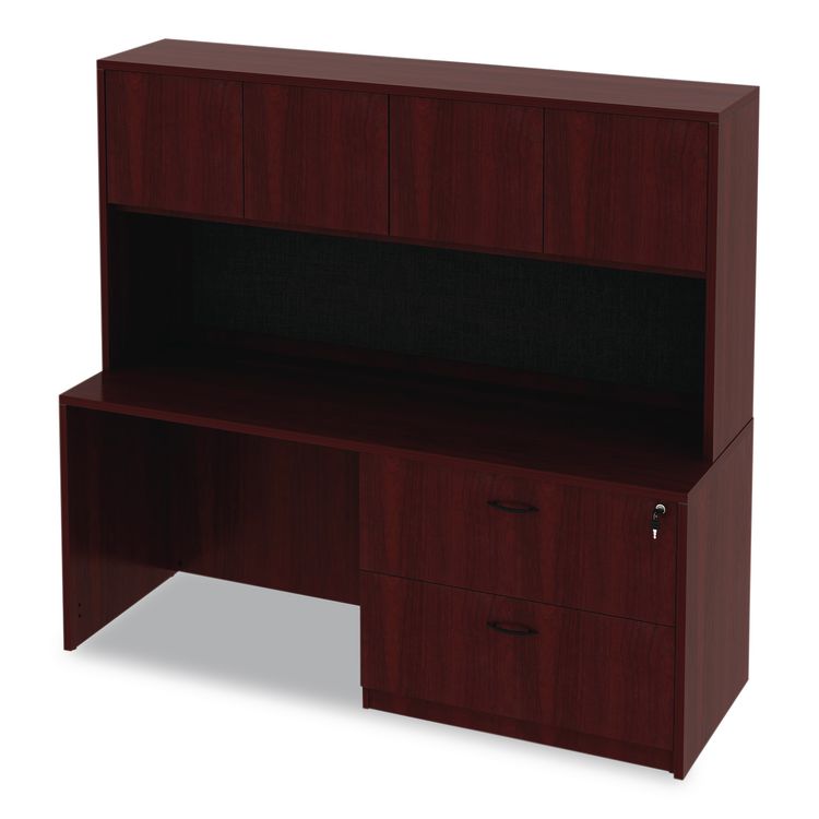 Alera Valencia Series Credenza Shell, 70.88w x 23.63d x 29.5h, Mahogany