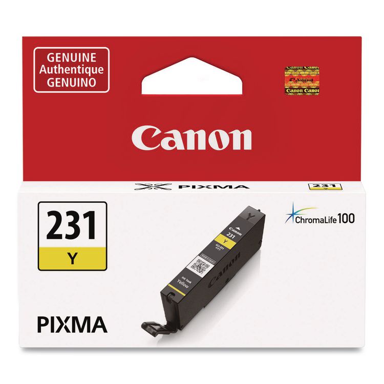 6677C001 (CLI-231) Ink, 800 Page-Yield, Yellow