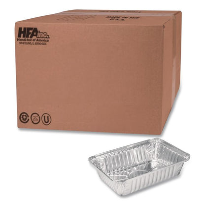 Aluminum Oblong Pan, 1.5 lb, 5.13 x 7.06 x 1.69, Silver, 500/Carton