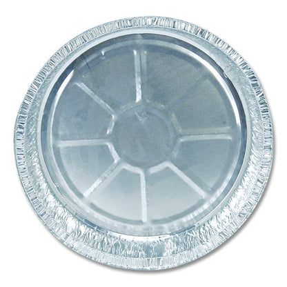 Round Aluminum Container, 37 oz, 8" Diameter, Silver, 500/Carton