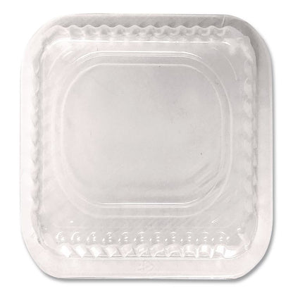 Plastic Dome Lid, 8.25 x 8.25 x 1.5, Clear, 500/Carton
