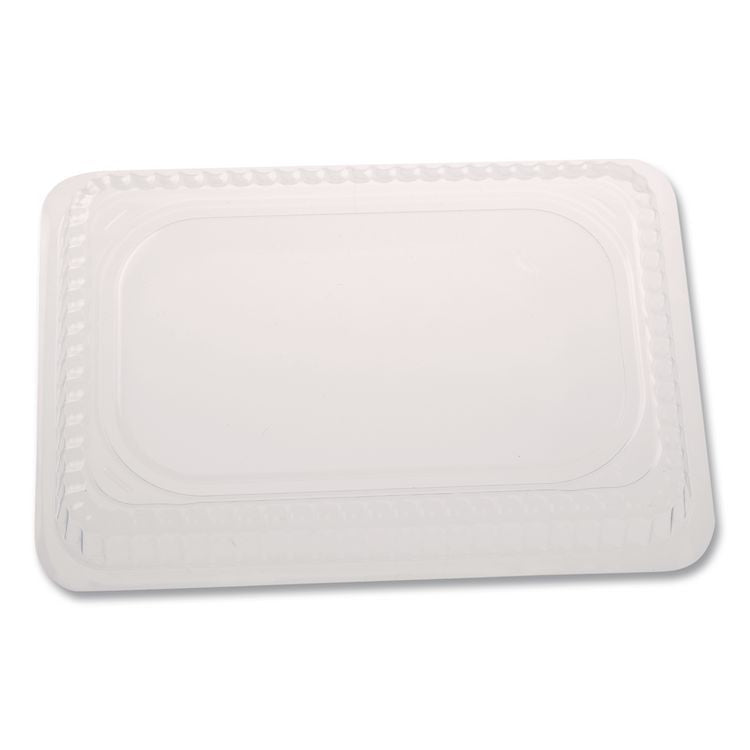 Plastic Dome Lids, Fits Oblong Pans 2061/2062, 8.25 x 5.88, Clear, 500/Carton