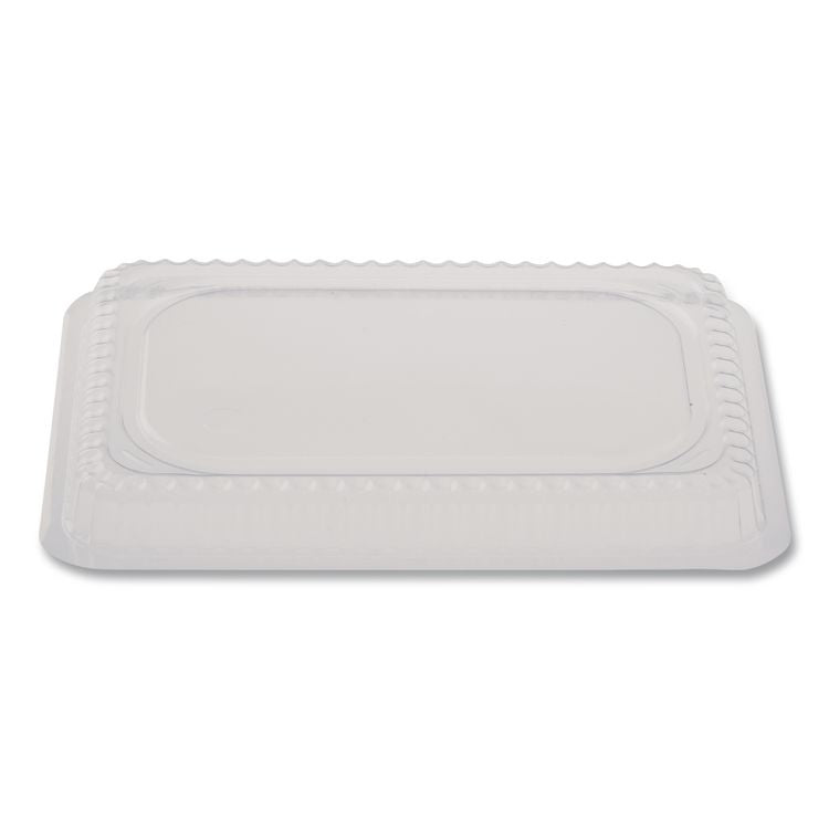 Plastic Dome Lids, Fits Oblong Pans 2061/2062, 8.25 x 5.88, Clear, 500/Carton