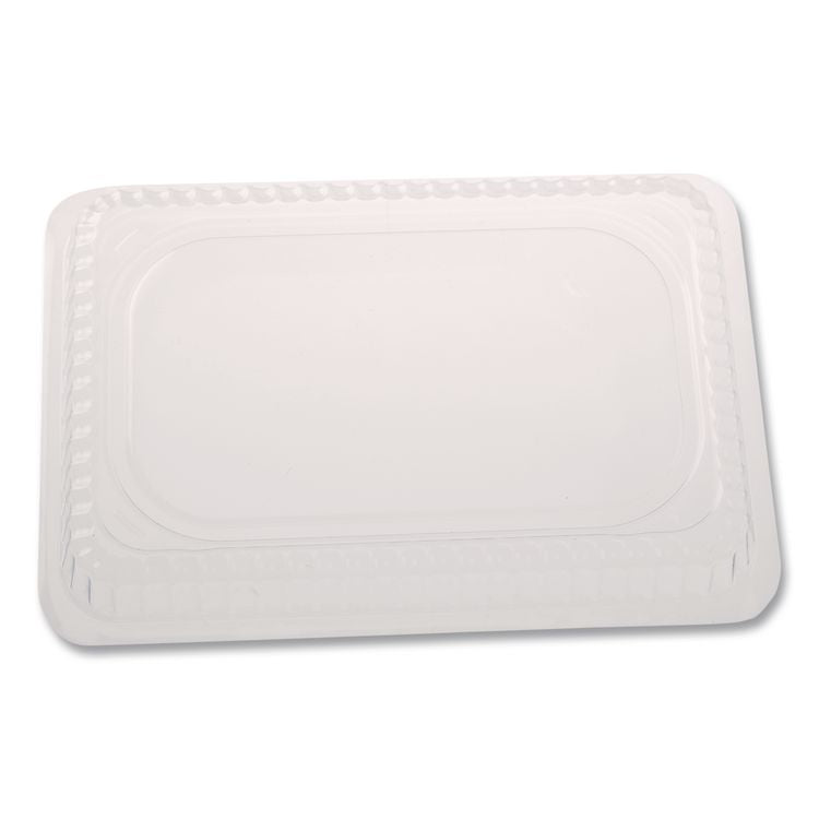 Plastic Dome Lid, Rectangle, Fits 1 lb Oblong Pan 2060, Clear, 500/Carton