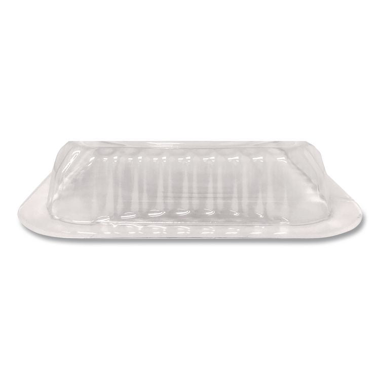Plastic Dome Lid, Rectangle, Fits 1 lb Oblong Pan 2060, Clear, 500/Carton