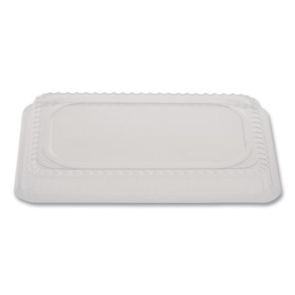 Plastic Dome Lid, Rectangle, Fits 1 lb Oblong Pan 2060, Clear, 500/Carton