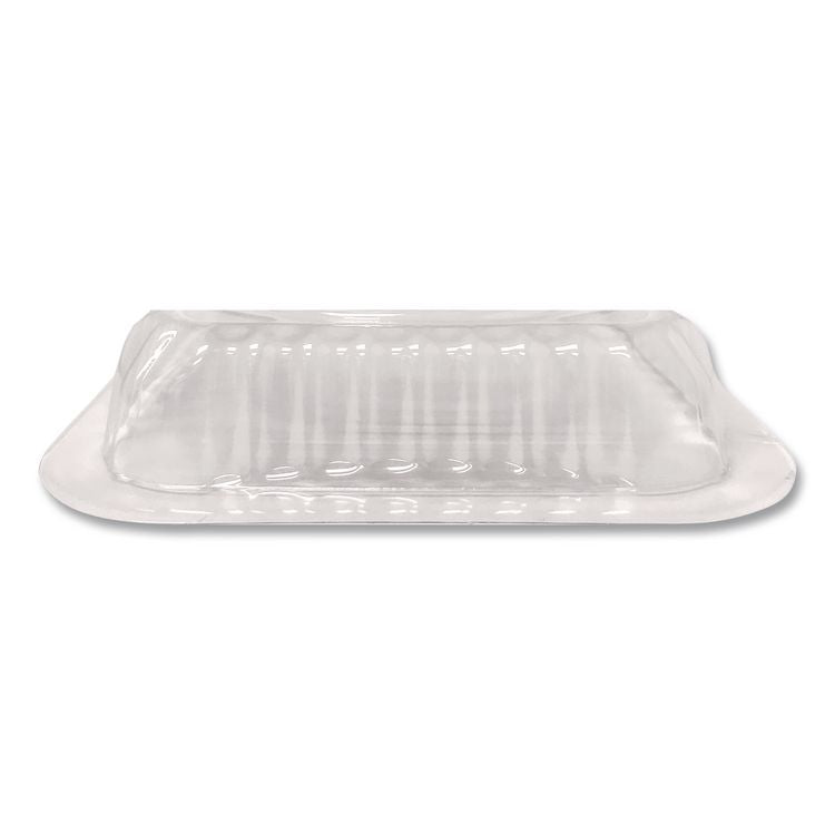 Plastic Dome Lids, Fits 1 lb Oblong Pan, Clear, 1,000/Carton