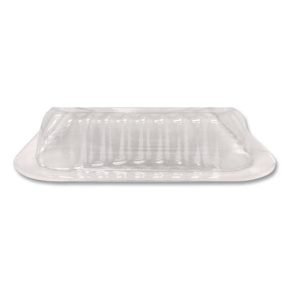 Plastic Dome Lids, Fits 1 lb Oblong Pan, Clear, 1,000/Carton