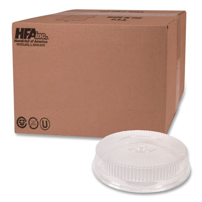Plastic Dome Lid, 8.25" Diameter x 0.88" h, Clear, 500/Carton
