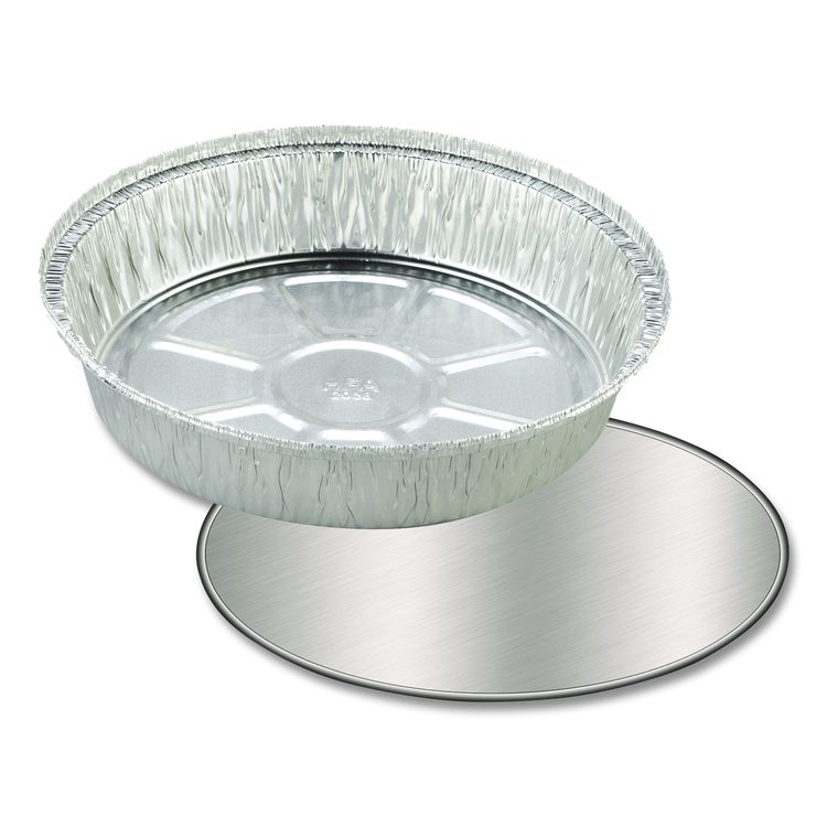 Foil Laminated Board Lids, 7" Diameter, Aluminum, 500/Carton