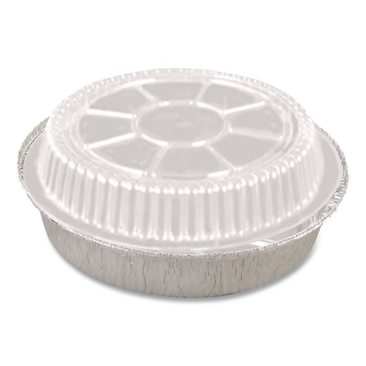 Plastic Dome Lids, Fits Round Pan 2047, 7" Diameter x 0.88" h, Clear, 500/Carton