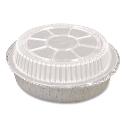 Plastic Dome Lids, Fits Round Pan 2047, 7" Diameter x 0.88" h, Clear, 500/Carton