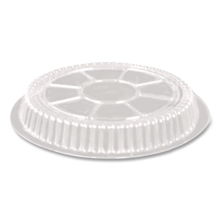 Plastic Dome Lids, Fits Round Pan 2046, 9" Diameter x 0.88" h, Clear, 500/Carton
