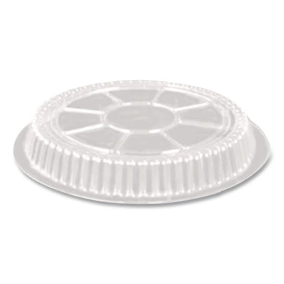 Plastic Dome Lids, Fits Round Pan 2046, 9" Diameter x 0.88" h, Clear, 500/Carton