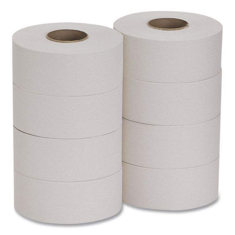 acclaim Jumbo Jr. Bath Tissue Roll, Septic Safe, 1-Ply, 3.5" x 2,000 ft, White, 8 Rolls/Carton