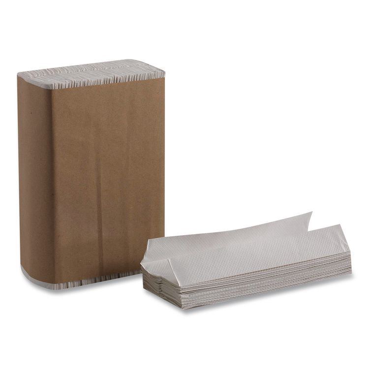 Pacific Blue Basic C-Fold Paper Towels, 1-Ply, 10.1 x 13.2, White, 240/Pack, 10 Packs/Carton