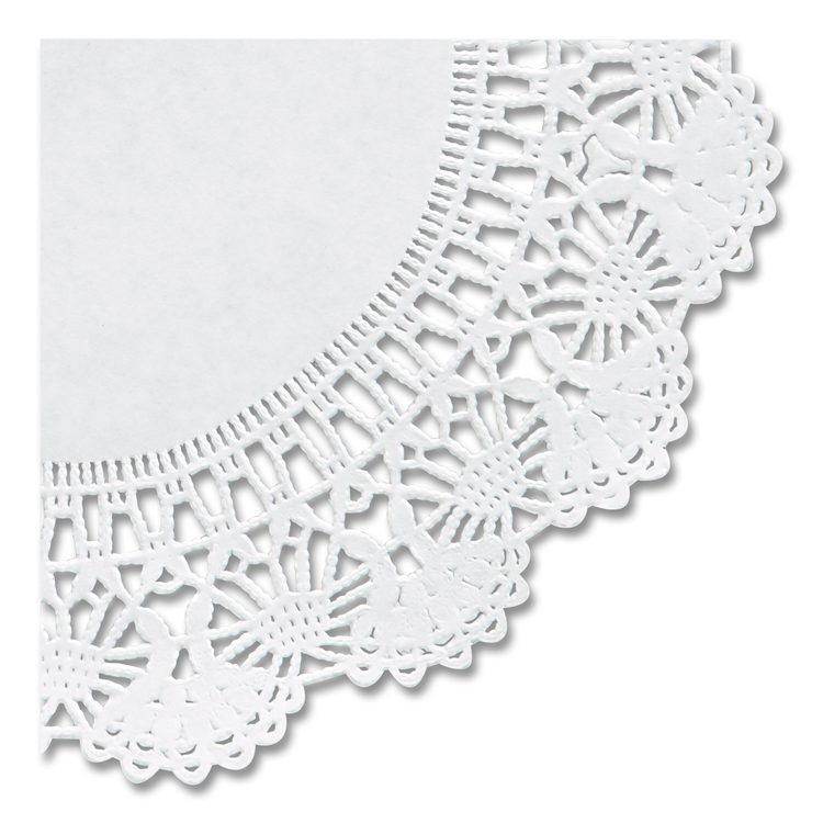 Cambridge Lace Doilies, Round, 10", White, 1,000/Carton