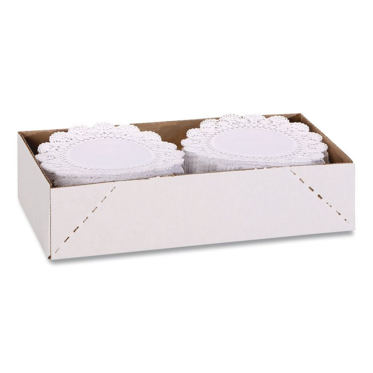 Cambridge Lace Doilies, Round, 10", White, 1,000/Carton