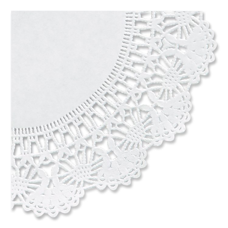 Cambridge Lace Doilies, Round, 12", White, 1,000/Carton