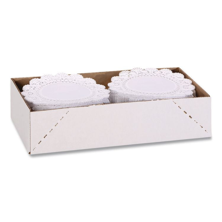 Cambridge Lace Doilies, Round, 12", White, 1,000/Carton