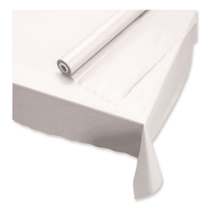 Plastic Roll Tablecover, 40" x 100 ft, White