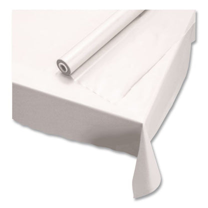 Plastic Roll Tablecover, 40" x 300 ft, White
