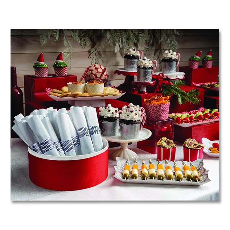 CaterWrap Cater to Go Express Cutlery Kit, Heavyweight, Fork/Knife/Napkin/Spoon, Plastic, Black, 100/Carton