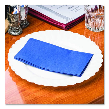 Dinner Napkins, 2-Ply, 15 x 17, Navy Blue, 1,000/Carton
