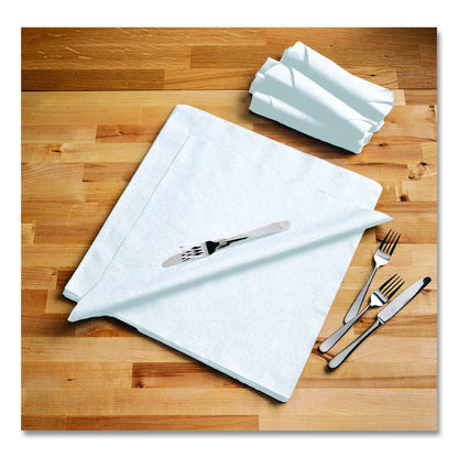 Airlaid Flat Pack Napkins, 1 Ply, 15.5 x 15.5, White, 1,000/Carton