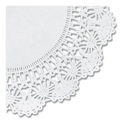 Cambridge Lace Doilies, Round, 5", White, 10,000/Carton