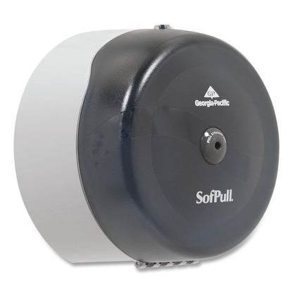 SofPull High-Capacity Center-Pull Bathroom Tissue Dispenser, 10.5 x 6.75 x 10.5, Smoke
