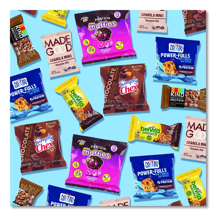 Chocolate for Breakfast Snack Box, Chocolate, 23 Assorted Snacks/Box