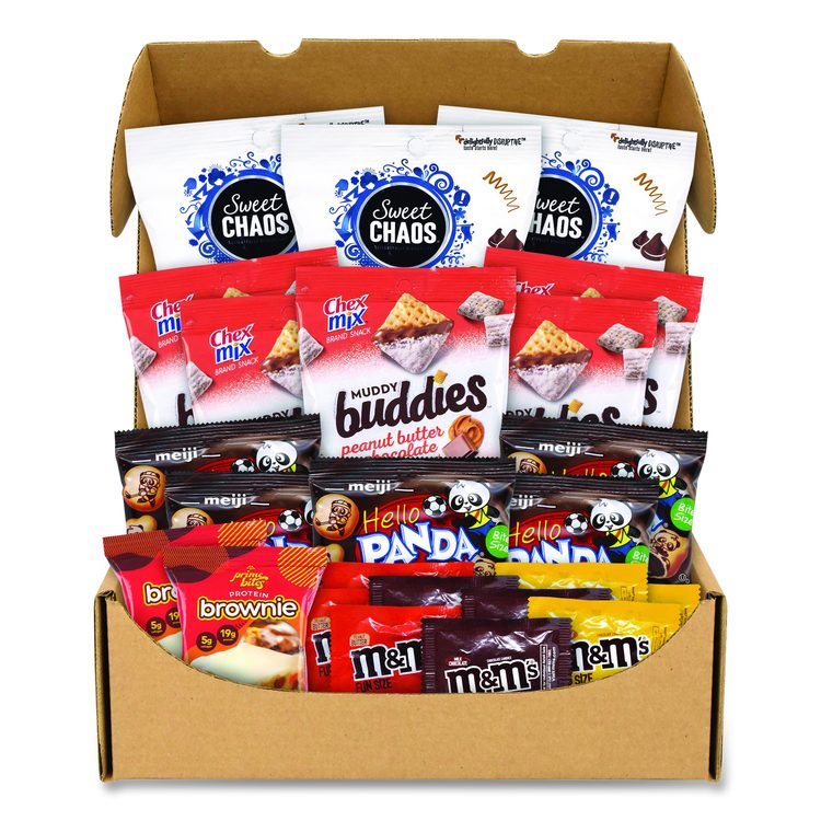 Peanut Butter and Chocolate Dessert Box, Peanut Butter Chocolate, 24 Assorted Snacks/Box