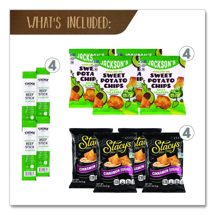 Sweet and Spicy Snack Box, 22 Assorted Snacks/Box