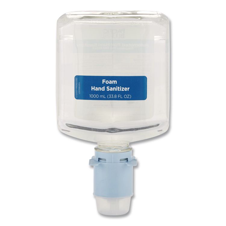 Pacific Blue Ultra Automated Sanitizer Dispenser Refill Foam Hand Sanitizer, 1,000 mL Bottle, Fragrance-Free, 3/Carton