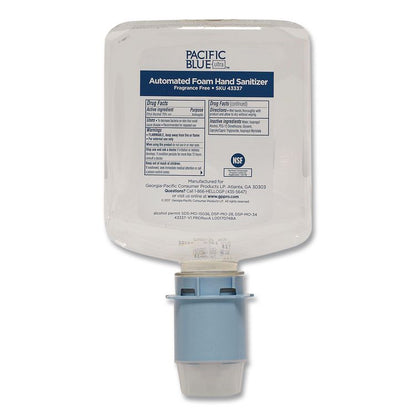 Pacific Blue Ultra Automated Sanitizer Dispenser Refill Foam Hand Sanitizer, 1,000 mL Bottle, Fragrance-Free, 3/Carton