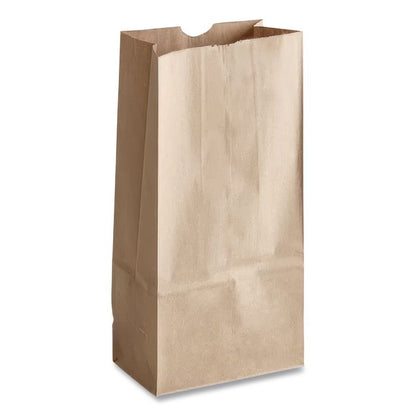 Grocery Paper Bags, 16# Size, Heavy-Duty, 50# Basis Weight, 7.75" x 4.75" x 16", Kraft, 500/Bundle