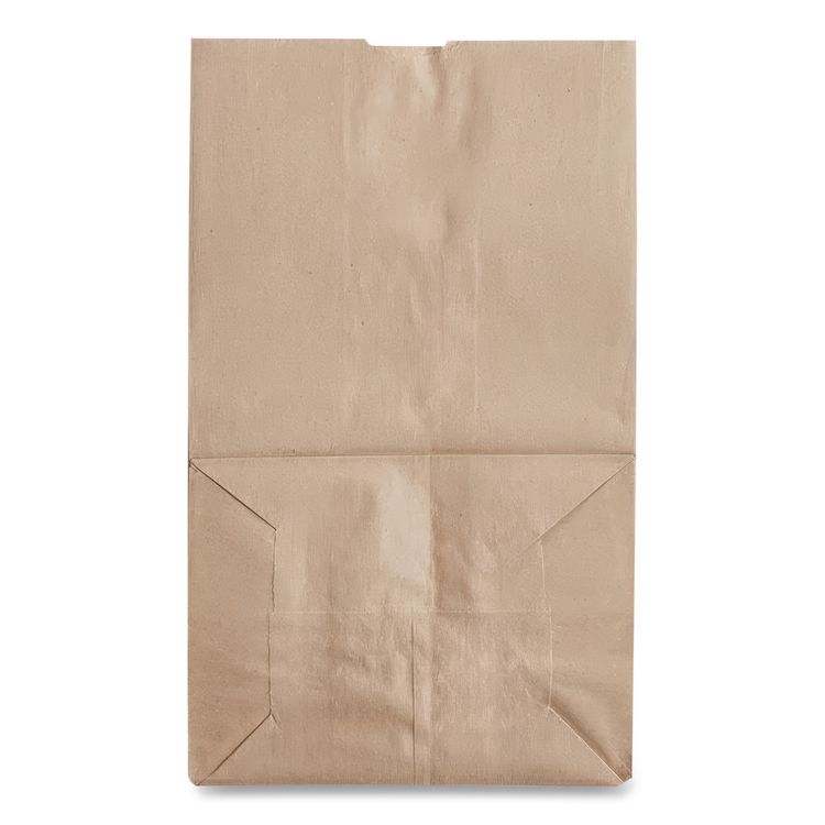 Grocery Paper Bags, 20# Squat Size, Heavy-Duty, 50# Basis Weight, 8.13" x 5.88" x 12.5", Kraft, 500/Bundle