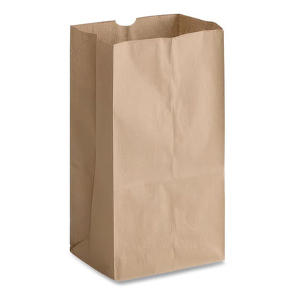 Grocery Paper Bags, 25# Squat Size, 40# Basis Weight, 8.25" x 5.25" x 16.13", Kraft, 500/Bundle