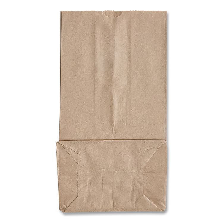 Grocery Paper Bags, 1# Size, 30# Basis Weight, 3.5" x 2.25" x 6.63", Kraft, 500/Bundle