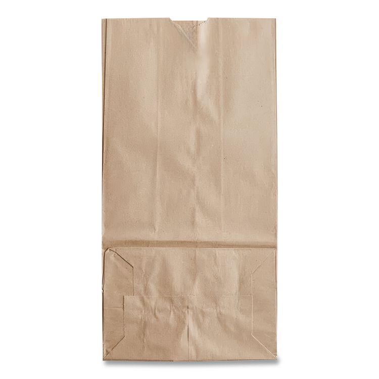 Grocery Paper Bags, 20# Size, 40# Basis Weight, 8.25" x 5.25" x 16.13", Kraft, 500/Bundle