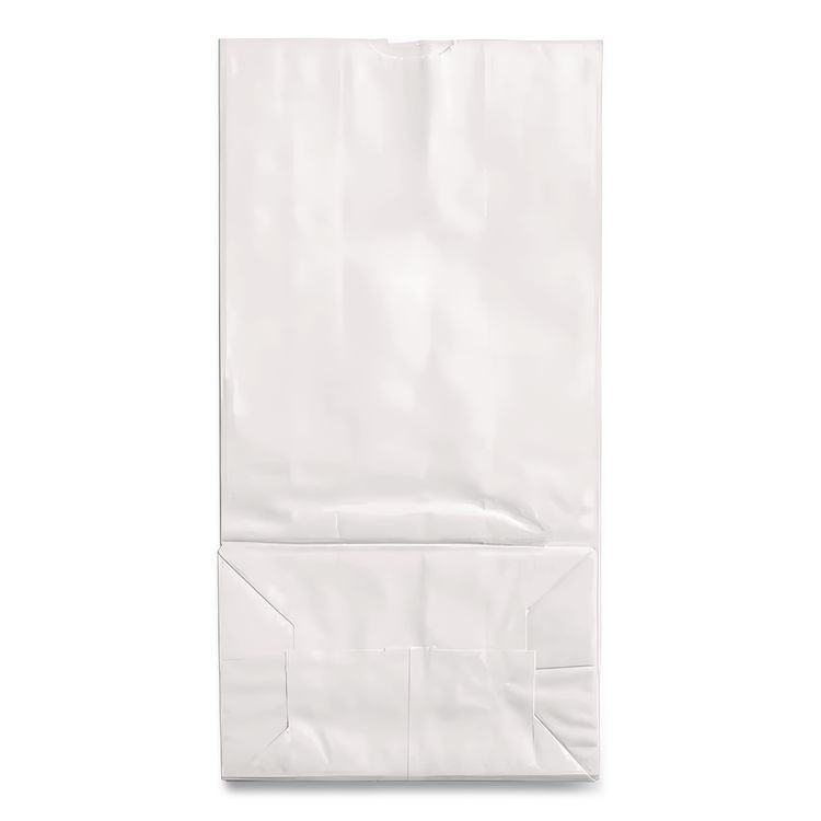 Grocery Paper Bags, 12# Size, 40# Basis Weight, 7" x 4.38" x 13.75", White, 500/Bundle