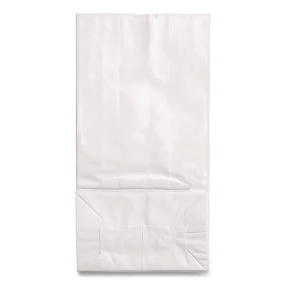 Grocery Paper Bags, 12# Size, 40# Basis Weight, 7" x 4.38" x 13.75", White, 500/Bundle
