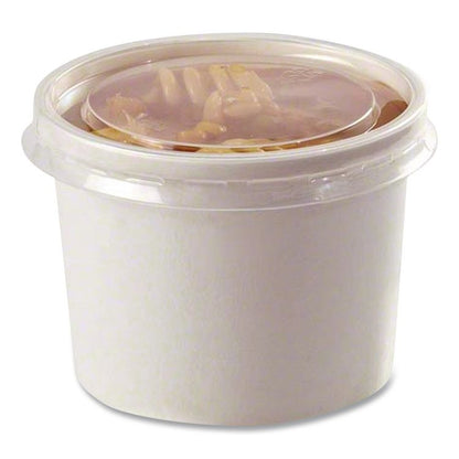 Plastic High Heat Vented Lid, Fits 16 oz to 32 oz Containers, White, 50/Bag, 10 Bags/Carton