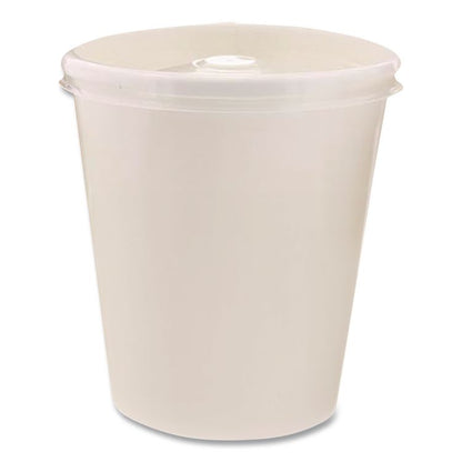 Plastic High Heat Vented Lid, Fits 16 oz to 32 oz Containers, White, 50/Bag, 10 Bags/Carton