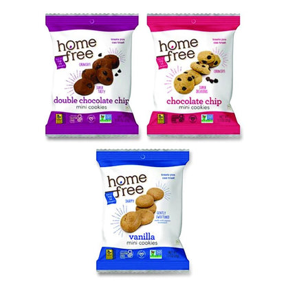 Gluten Free Mini Cookies Variety Pack, 1.1 oz/0.95 oz/1.1 oz Packs, 30/Carton