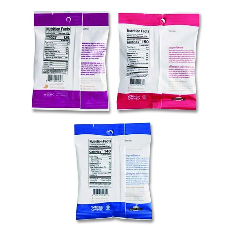Gluten Free Mini Cookies Variety Pack, 1.1 oz/0.95 oz/1.1 oz Packs, 30/Carton